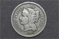 1873 Three Cent Nickel Open 3
