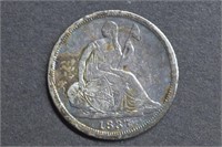 1837 Seated Liberty Half Dime Small Date
