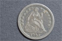 1843 Seated Liberty Half Dime