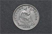 1858 Seated Liberty Half Dime