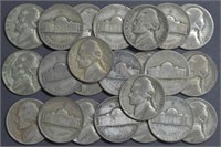 24 Silver War Nickels