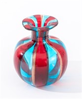 Venini Attrib. Murano Glass Diminutive Siccio Vase
