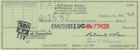 Lucille Ball signed check