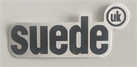 Suede logo sticker