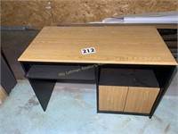 Black and Brown Wooden Desk