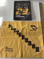 Pittsburgh Penguins towel & yearbook