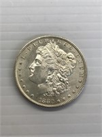 1880 S BU Morgan Silver Dollar Frosty