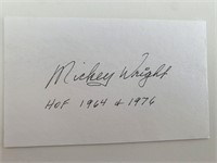 LPGA winner Mickey Wright  signature