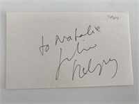 French actress Julie Delpy  signature