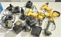 Dewalt cordless tools, batteries & chargers