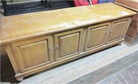 Wood storage bench/chest