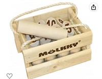 TACTIC MOLKKY WOODEN PIN AND SKITTLES CRATE GAME