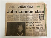 John Lennon's Slain 1980 Newspaper