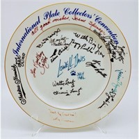 Animation Historical Autographed Collector Plate