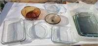 Glassware baking dishes