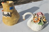 Pooh beehive & swan decorations
