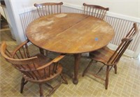 Stickley table & 4 chairs