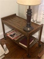 Rolling side table coffee table