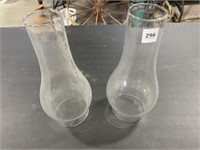 2-clear glass globes