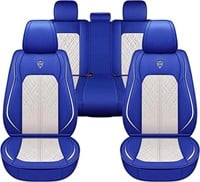 SEAT COVER 5 SEATS FULL SET BLUE AND WHITE
