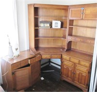 Corner office furniture, dresser & Belleek lamp