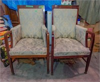 Antique Regency style arm chairs