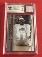 2003 LeBron James RC High School Worn Jersey Card