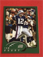 2002 Topps Tom Brady #248 1st Topps Card