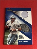 2002 Fleer Troy Aikman Game Worn Jersey Cowboys