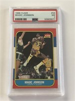 1986 Fleer Magic Johnson Card #53 PSA 7