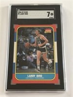 1986 Fleer Larry Bird Card SGC 7