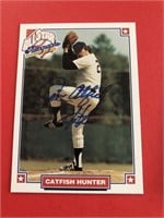 1993 Jim Catfish Hunter Autographed Card w/ COA