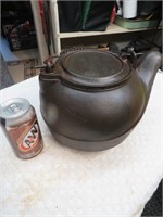 Antique Large Cast Iron Water Kettle