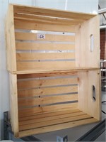 new wooden crates