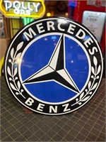 20” Porcelain Mercedes Sign