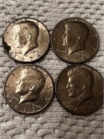 3 - 1974 & 1 1973  50c Kennedy Half Dollar