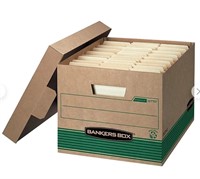 bankers box office storage boxes case of 12 boxes