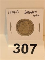1914 - D Barber Quarter