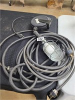 Heavy Duty extension cord with drop light