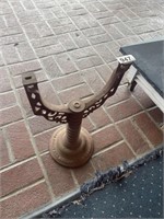 ANTIQUE CAST IRON BELL STAND