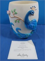 Lenox Blossoms & Birds Vase w/Certificate