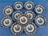 11 Antique Valencia Opaque China (England) Bowls