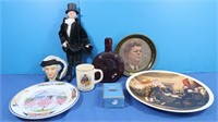 Presidential Lot-Washington Doll, Plated, Cups &
