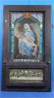 Antique Catholic Last Rites Box w/Some Pieces