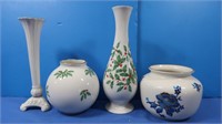 4 Lenox Vases