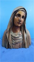 Carved Wood Mother Mary, Manilla Made-Maximo
