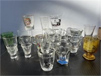 Vintage Shot Glasses Assorted Color and Sizes