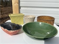 Vintage Pottery Planters Bowl