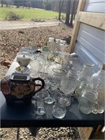 Table Deal. glass Quart Jars etc