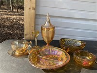 Amber & Carnival Glass